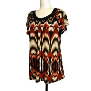 International INC Company Tunic Style Top Size Large